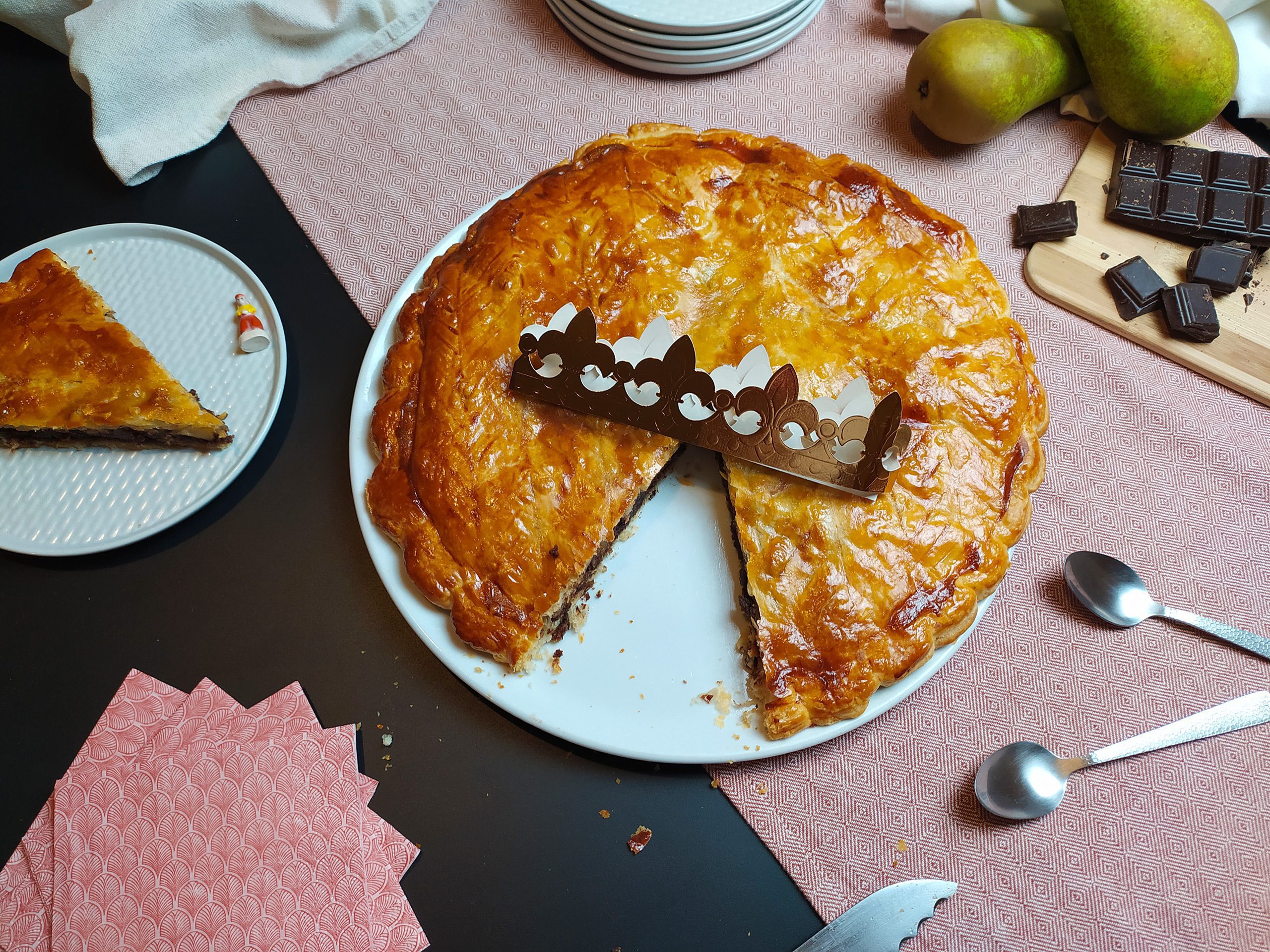 Galette Des Rois Poires Chocolat Les Chats Gourmets Recettes De Cuisine