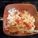 Chicken Pasta Oriental Spices: The image is a representative of the step 6