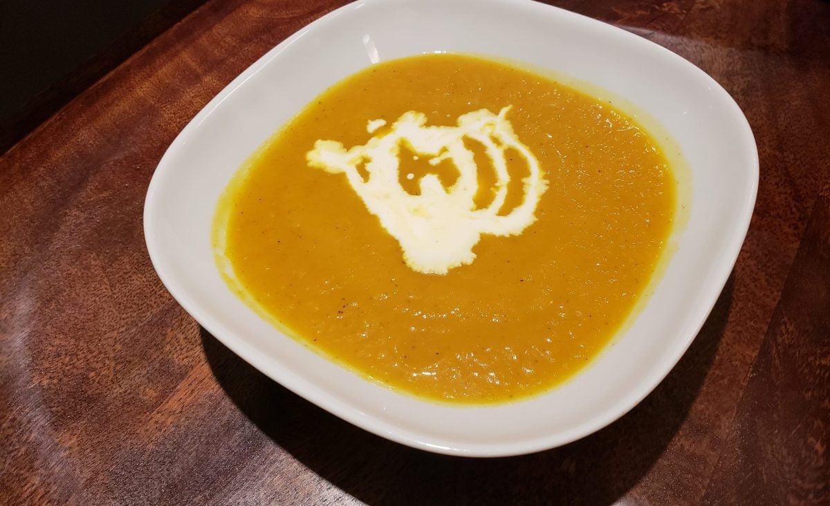 Curried Leek and Butternut Squash Velouté with Turmeric: The image is a representative of the step 6