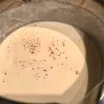 Œufs parfaits aux champignons et mousse de parmesan : La photo est une représentation de l'étape 3