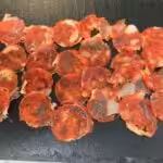 Dos de cabillaud en écailles et crème de chorizo : La photo est une représentation de l'étape 4