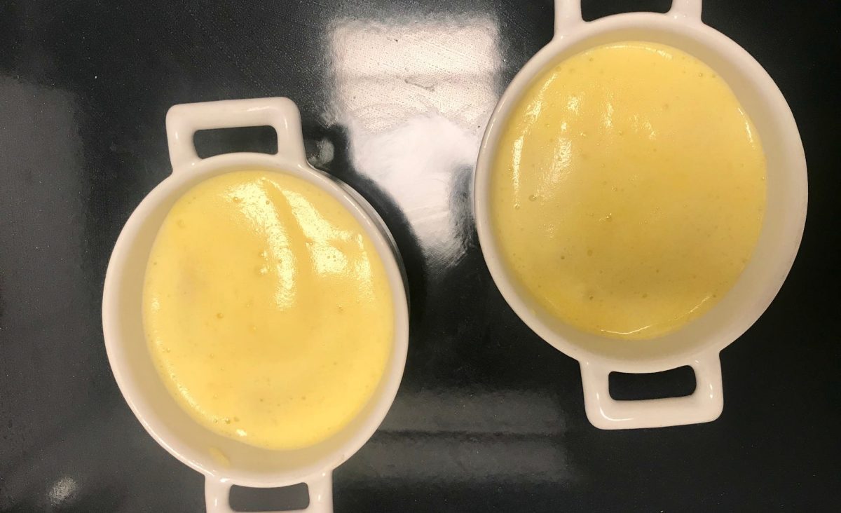 Sabayon de langoustines marinées au lait de coco, gingembre et citron vert : La photo est une représentation de l'étape 11