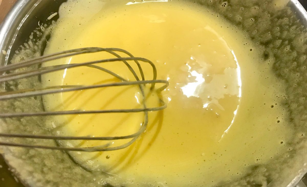 Sabayon de langoustines marinées au lait de coco, gingembre et citron vert : La photo est une représentation de l'étape 7