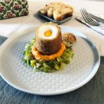 Breaded Soft-Boiled Egg with Carrot Mousseline and Leek Fondue: The image is a representative of the step 9