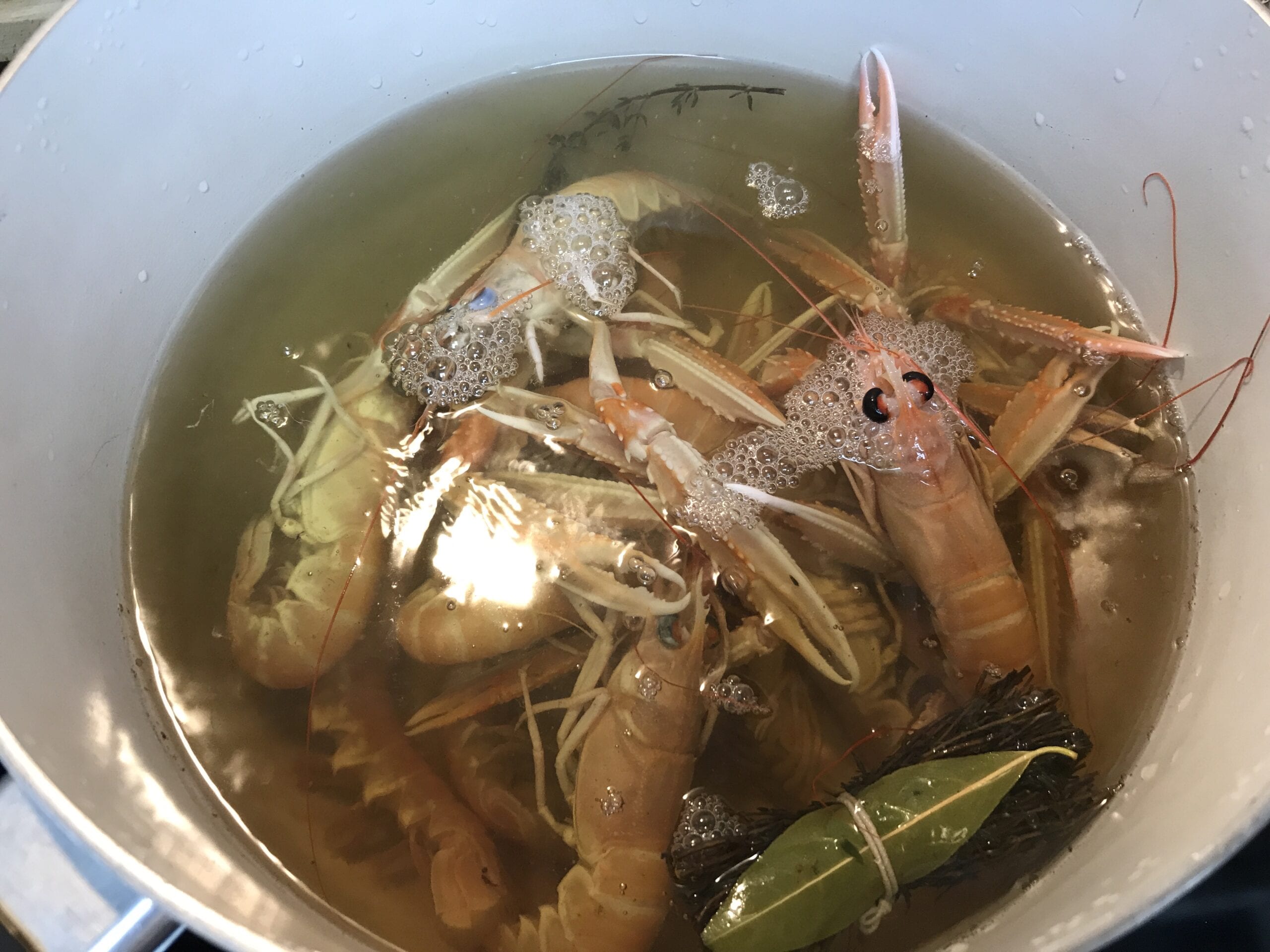 Langoustine and Samphire Risotto : La photo est une représentation de l'étape 2