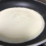Lactose-free crepes with oat milk: The image is a representative of the step 4