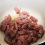 Blanquette de veau : La photo est une représentation de l'étape 1