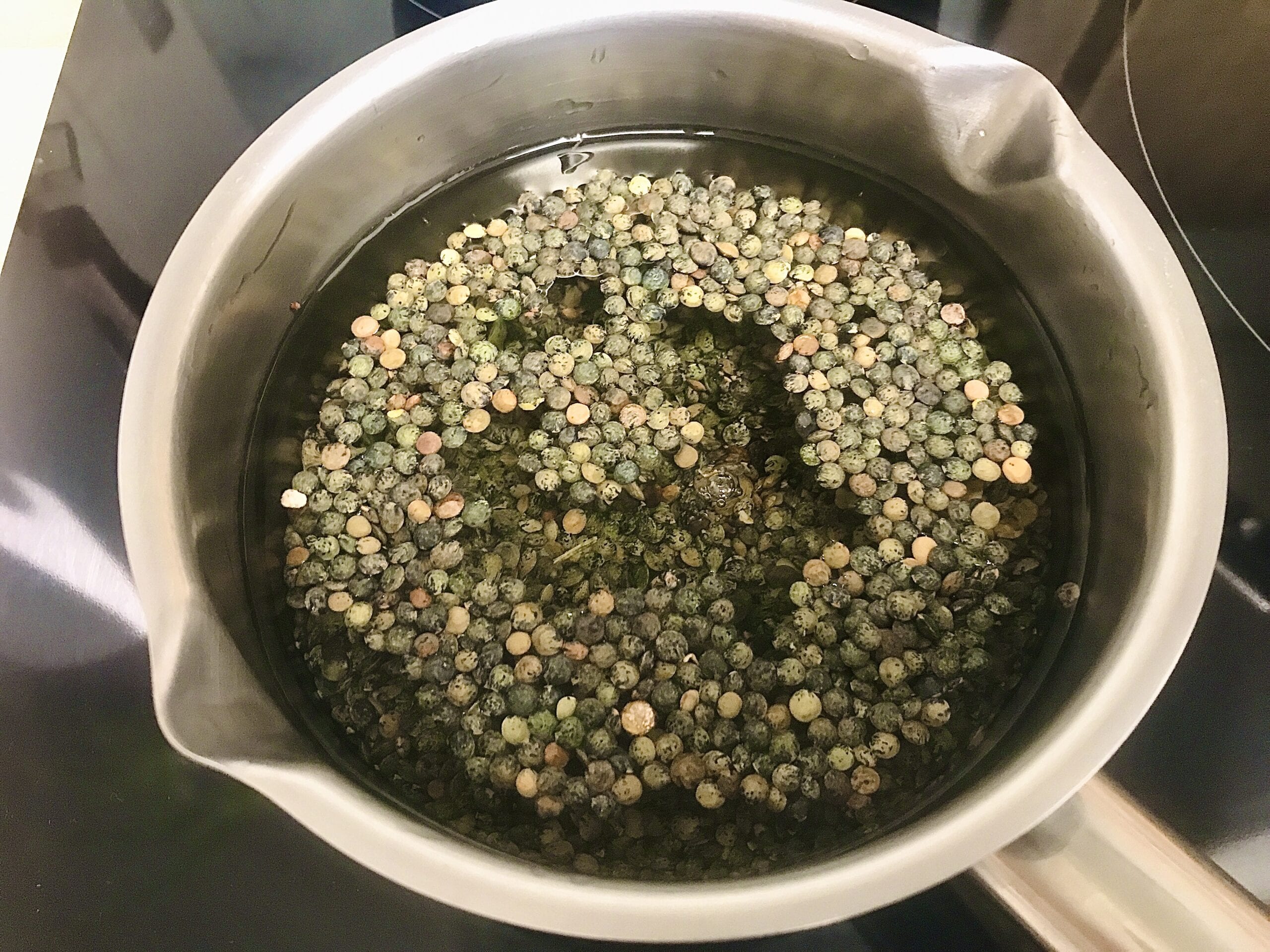 Green Lentil Salad : La photo est une représentation de l'étape 1