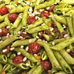 Pasta salad with homemade pesto: The image is a representative of the step 7