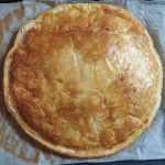 Chocolate pear galette des rois: The image is a representative of the step 16