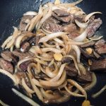 Asian Beef with Onions: The image is a representative of the step 6