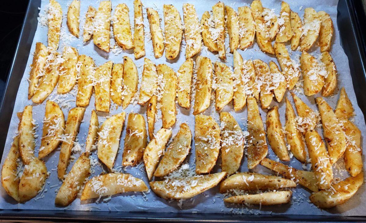 Potatoes au four aux épices et parmesan : La photo est une représentation de l'étape 4