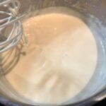 Thyme-flavoured béchamel sauce: The image is a representative of the step 5