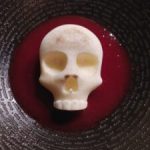Vanilla Halloween Panna Cotta with Raspberry Coulis: The image is a representative of the step 6