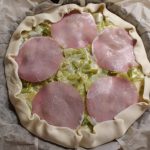 Leek and Bacon Tart: The image is a representative of the step 6