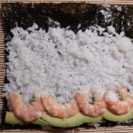 Avocado and shrimp maki sushi: The image is a representative of the step 6