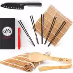 The photo shows the utensil: Sushi mat