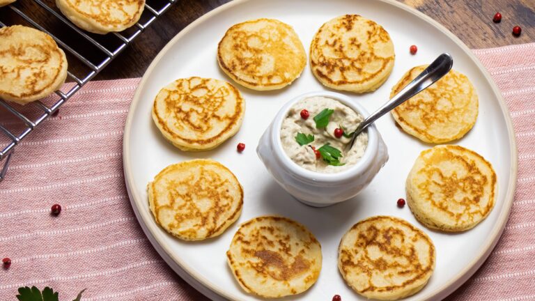 La photo représente la recette : Blinis maison