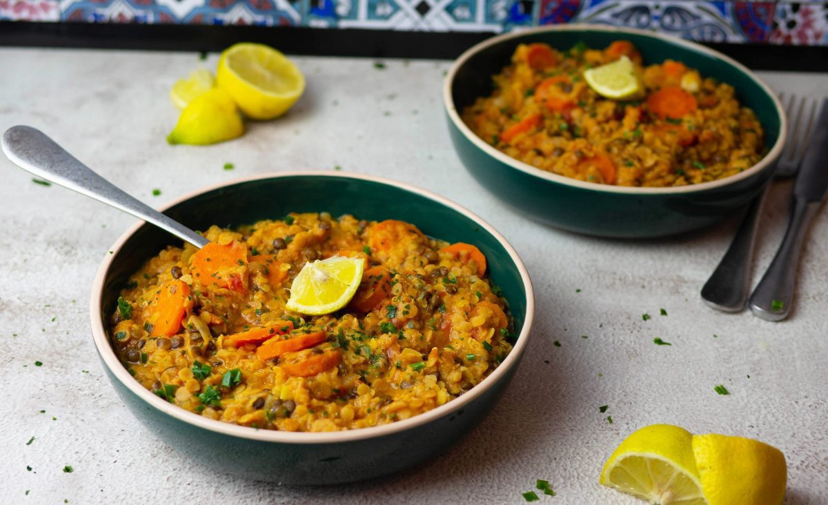 The photo represents the recipe: Red lentil dhal