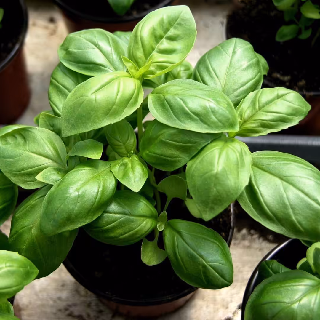 La photo représente l'ingrédient : Fresh basil
