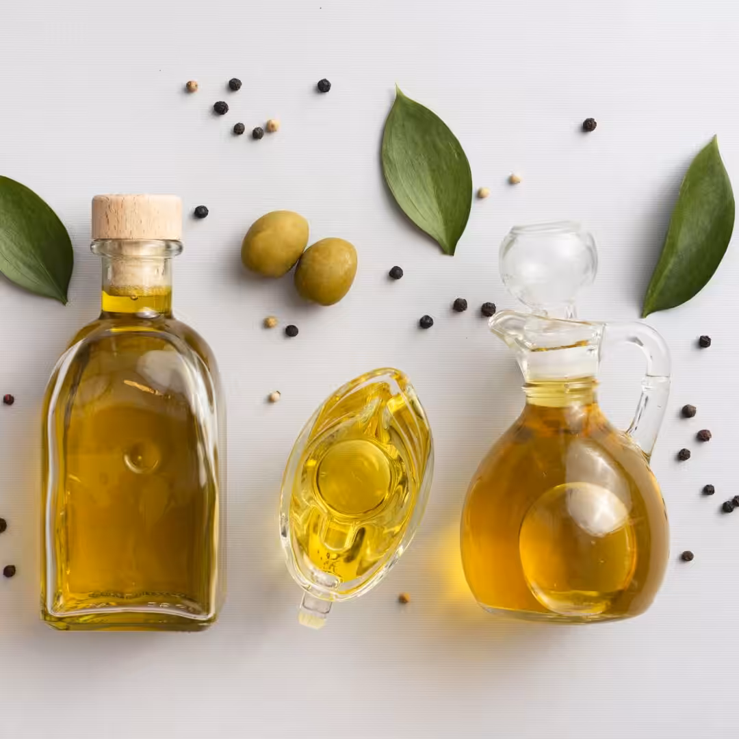 The photo shows the ingredient: Olive oil