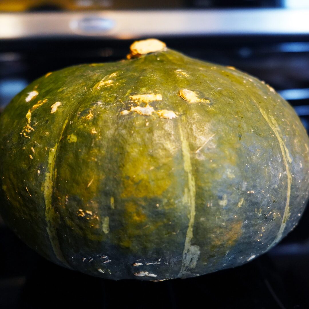 The photo shows the ingredient: Kabocha squash