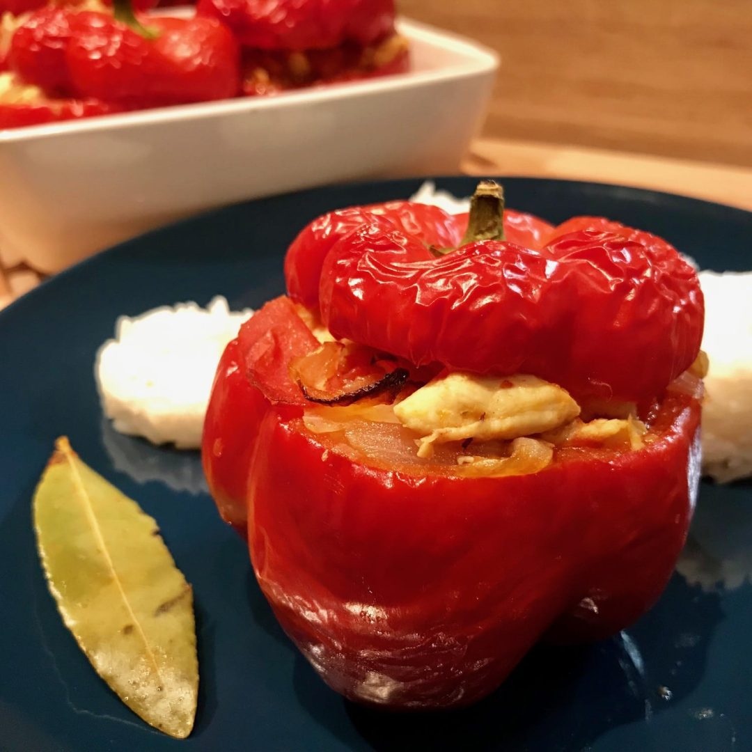 The photo represents the recipe: Basquaise-style stuffed peppers