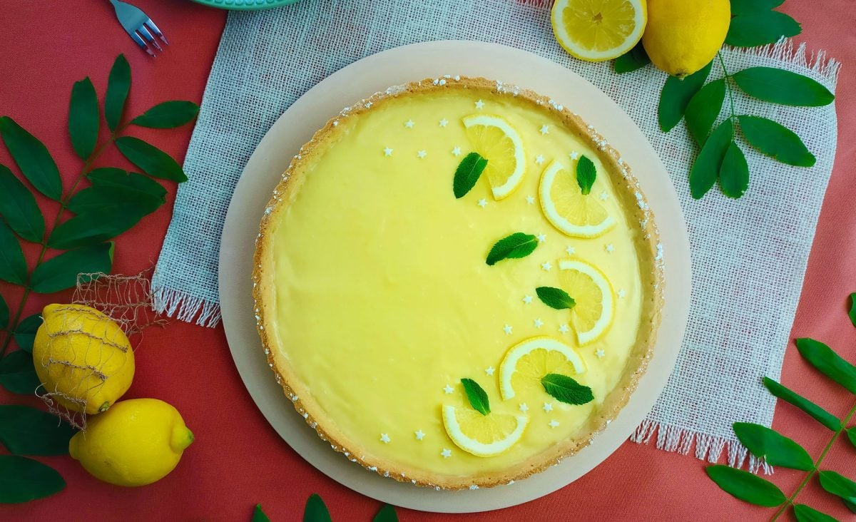 La photo représente la recette : Tarte au citron