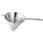 The photo shows the utensil: China Cap Strainer