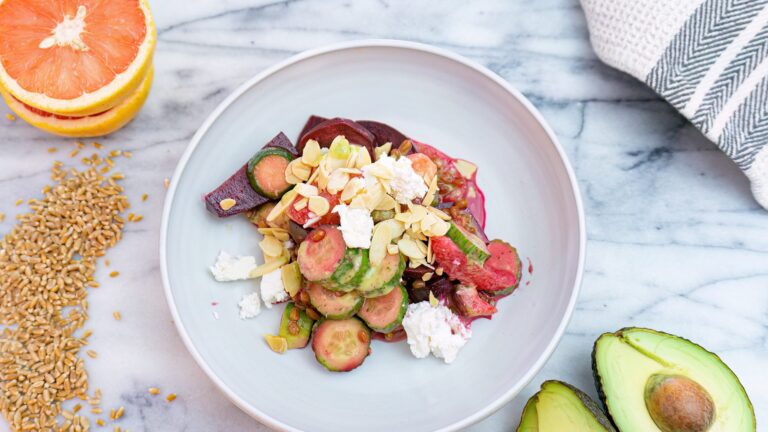 La photo représente la recette : Salade de betterave