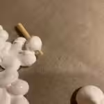 Meringues en forme de flocons de Noël : La photo est une représentation de l'étape 6