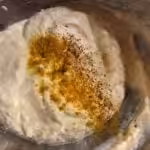 Verrines à la crème d'asperge et curry : La photo est une représentation de l'étape 4