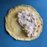 Crêpes au jambon et fromage : La photo est une représentation de l'étape 12