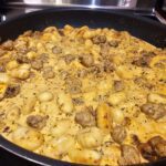 Gnocchi with Italian Sausage and Spicy Creamy Sauce: The image is a representative of the step 6