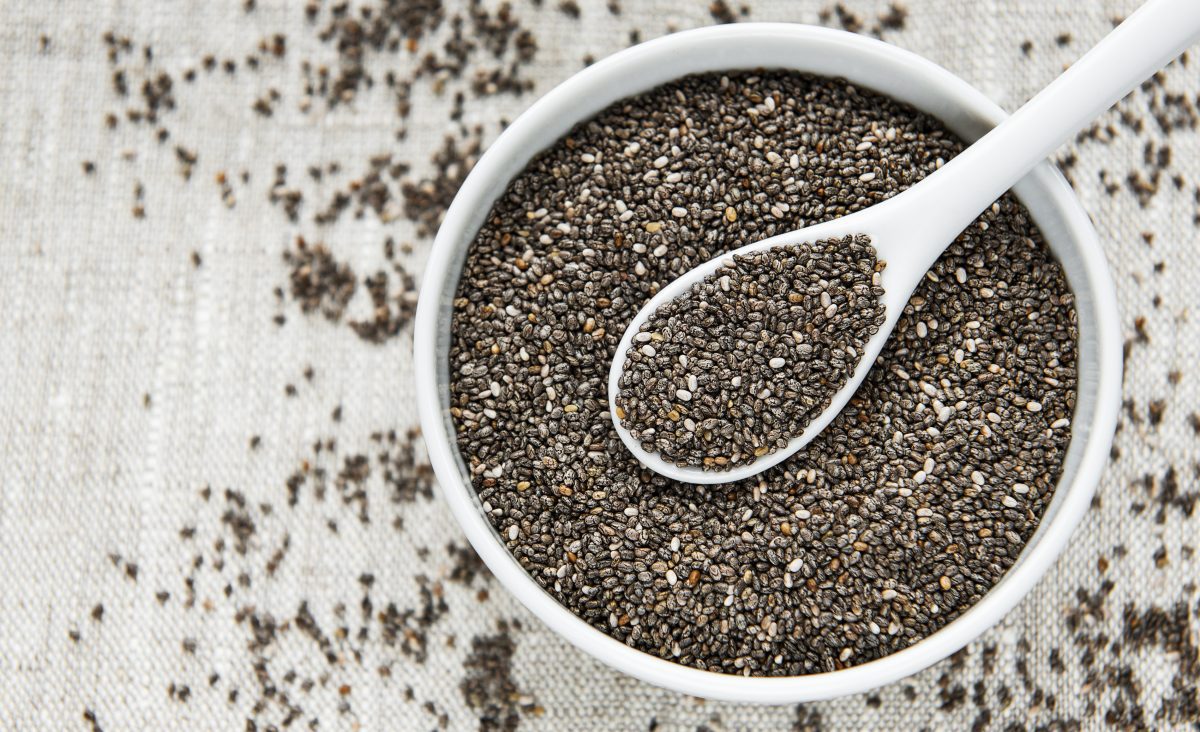 The photo shows the ingredient: Chia Seeds