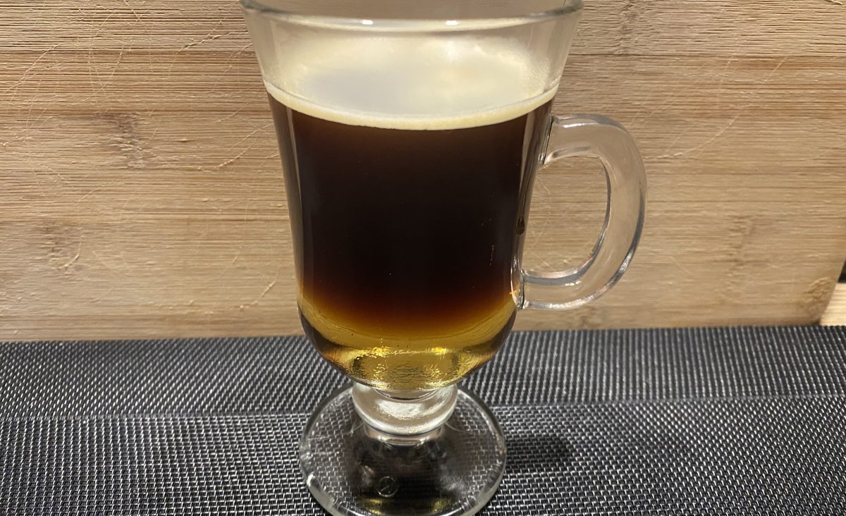 Irish Coffee: The image is a representative of the step 3