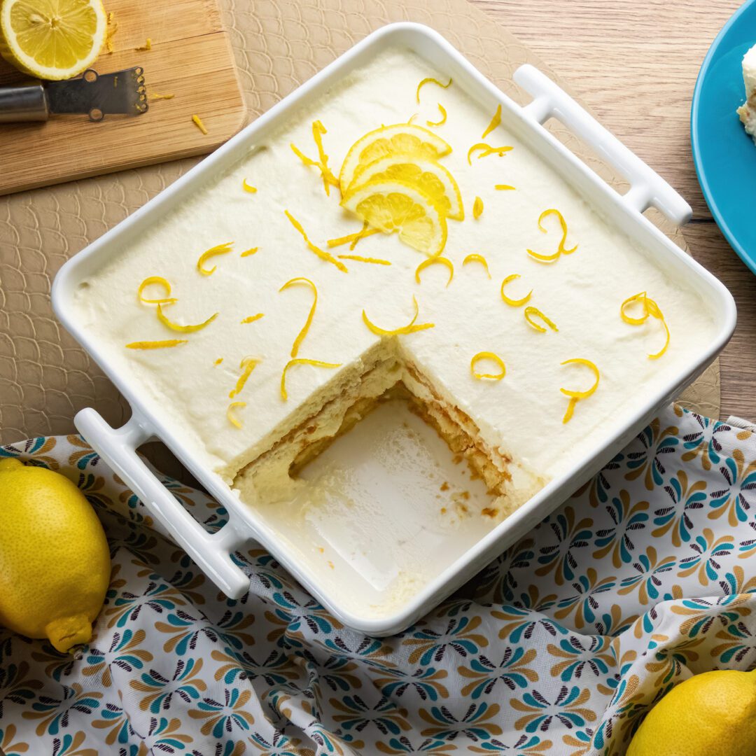 La photo représente la recette : Tiramisu au citron et limoncello