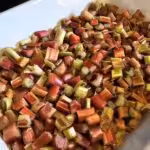 Crumble pomme rhubarbe : La photo est une représentation de l'étape 3