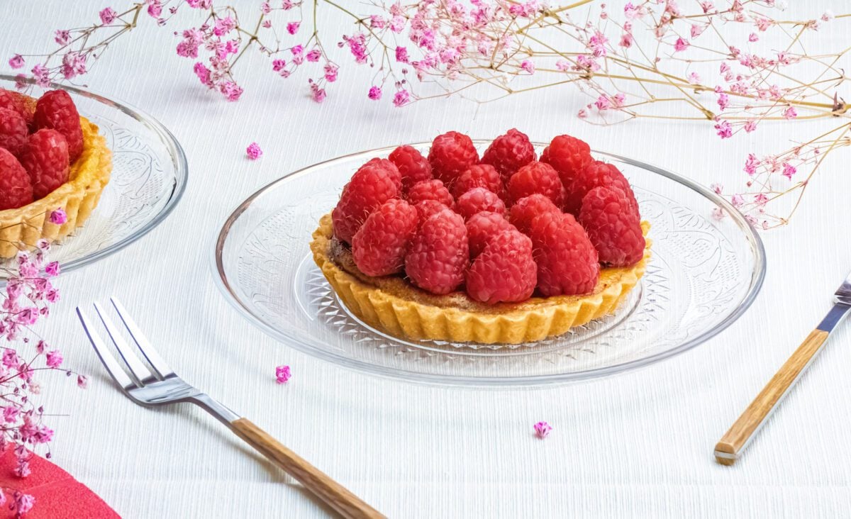 Tartelettes aux framboises et fromage blanc (Style Cheesecake)