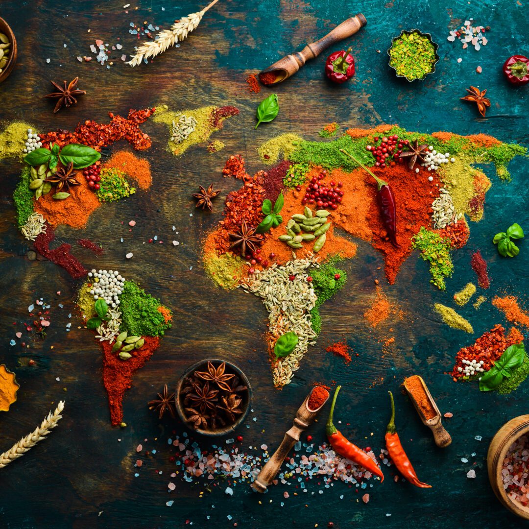 La photo représente l'article de lecture culinaire : Un tour du monde culinaire : Découverte des saveurs et traditions