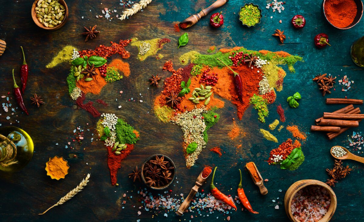 La photo représente l'article de lecture culinaire : A culinary world tour: Discovering flavors and traditions