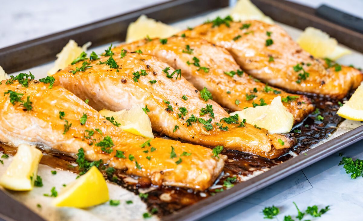 Maple-Glazed Salmon Fillets