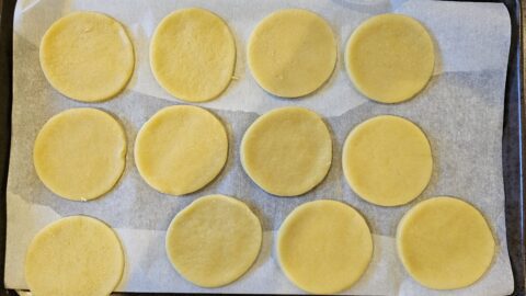 Homemade choco biscuits: shortbread with chocolate filling : La photo est une représentation de l'étape 6