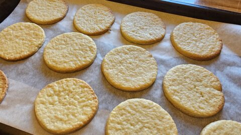 Homemade choco biscuits: shortbread with chocolate filling : La photo est une représentation de l'étape 7