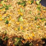 Poivrons farcis au quinoa, chipolatas et patate douce - Recette gourmande : La photo est une représentation de l'étape 5