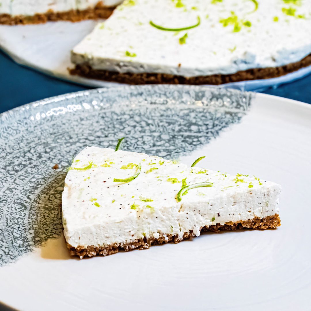 The photo represents the recipe: Sumac and Lime Cheesecake – No-Bake and Ultra-Fresh